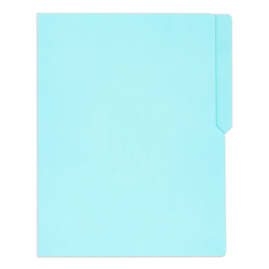 Folder APSA suaje lateral y superior para broche color azul tamaño carta