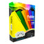 Folder APSA suaje lateral y superior para broche color verde intenso  tamaño carta - paquete con 100 piezas