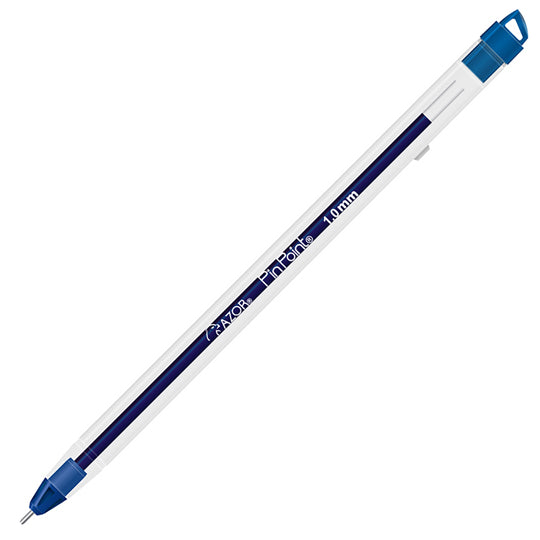 Bolígrafo Pin Point Punto Mediano 1.0 mm, Azul - Bolsa con 3 pzas