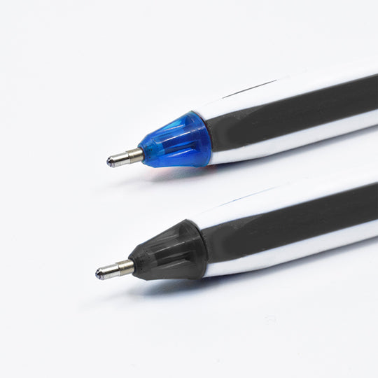 Bolígrafo Pin Point dúo Punto mediano 1.0 mm Negro/Azul Caja con 12 Piezas