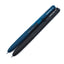 Bolígrafo Uni-B Retráctil Punto Fino de Gel 0.7 mm, Negro y Azul - Paquete de 2 Piezas