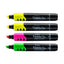 Resaltador de texto Vision Plus cincel 6mm colores surtidos blíster 4 pzas