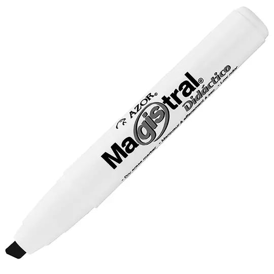 Marcador Magistral Didáctico punta cincel 6 mm color negro blíster con 1 pieza
