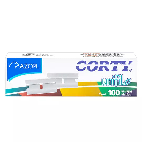 Navaja unifilo Corty 3110 caja con 100 navajas