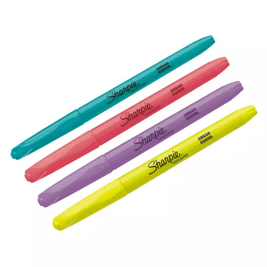 Resaltador Sharpie Pocket colores fluorecentes caja con 4 piezas