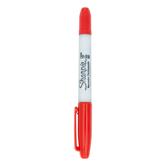 Marcador SHARPIE doble punta rojo