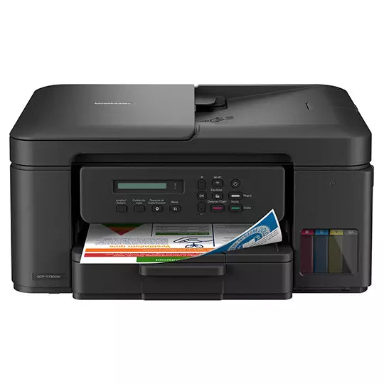 Multifuncional Brother de inyección de tinta a color DCP-T730DW inkbenefit tank.