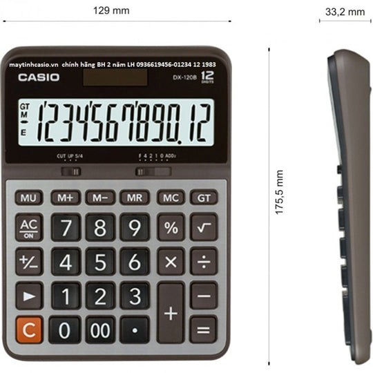 Calculadora de Escritorio CASIO de 12 dígitos