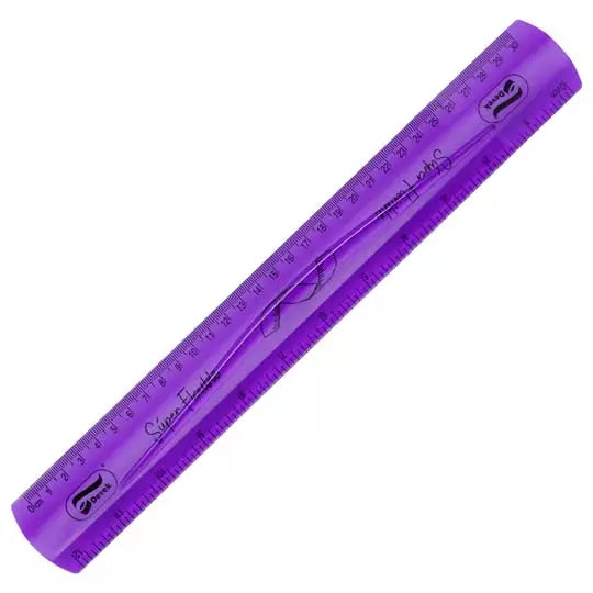 Regla super flxible Devek, 30 cm morado