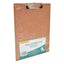 Tabla de madera Dietrix agarra papel carta broche palanca metálica