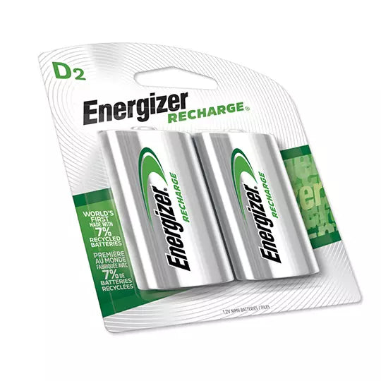 Pila Recargable Energizer D blíster con2 pzas