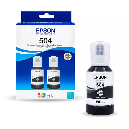 Kit tintas negras Epson T504 2 pzas
