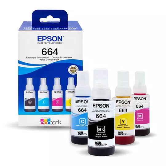 Kit tintas de color Epson T664 4 pzas.