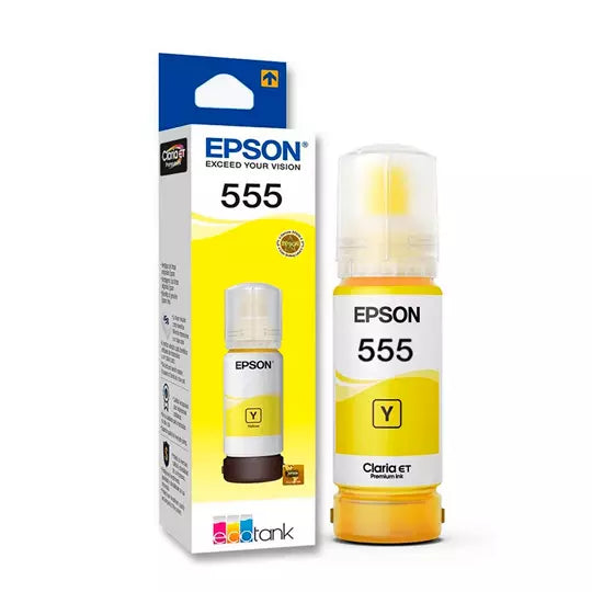 Bottela de Tinta EPSON T555 Amarilla