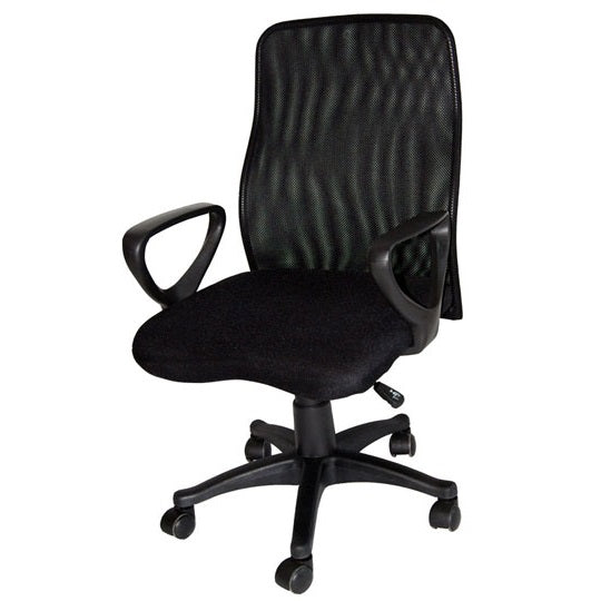 Silla operativa con malla ERGO modelo 1420 color negro