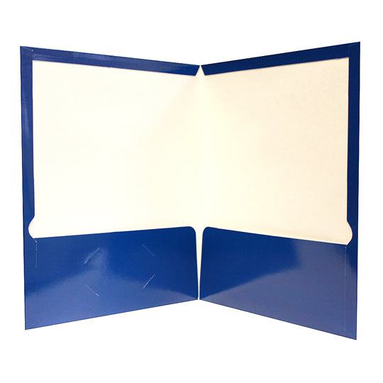 Folder showfolio OXFORD solapas interiores color azul tamaño carta - caja con 25 piezas