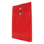 Sobre porta documentos OXFORD color rojo opaco cierre con hilo, tamaño oficio vertical