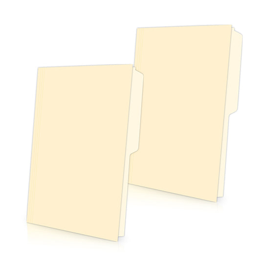 Folder manila 1/2 ceja OXFORD broche de 8cm color crema tamaño oficio