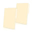 Folder manila 1/2 ceja OXFORD broche de 8cm color crema tamaño oficio