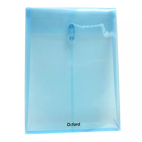 Sobre porta documentos vertical Oxford carta color azul 1 pieza