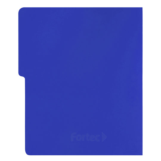 Carpeta tipo folder FORTEC pressboard con broche de 8cm  color azul rey tamaño carta