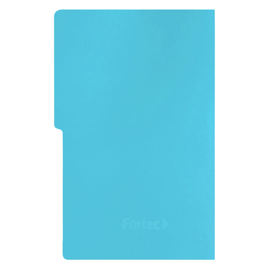 Carpeta tipo folder FORTEC pressboard con broche color azul claro tamaño oficio