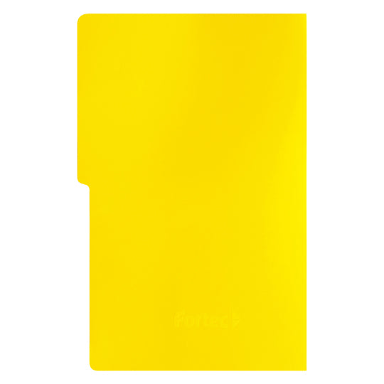 Carpeta tipo folder FORTEC pressboard con broche color amarillo tamaño oficio