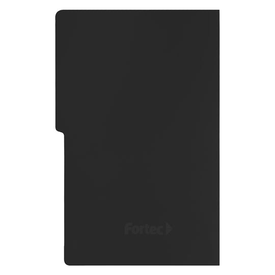 Carpeta tipo folder FORTEC pressboard con broche de 8cm color negro tamaño oficio