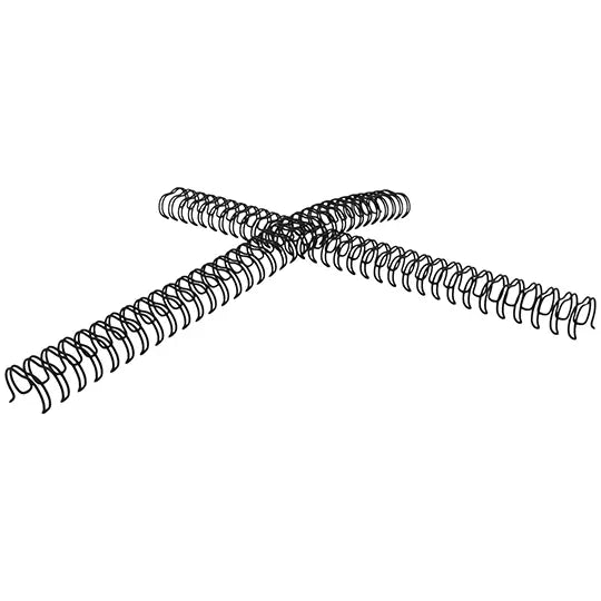 Arillo Metálico Twin Loop Color Negro de 9/16 pulgadas, Caja con 20 piezas