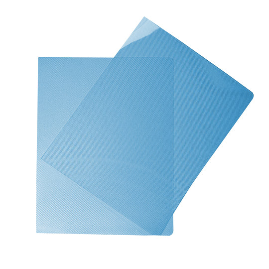 Cubierta plástica tamaño carta GBPlak rayada GBC color azul
