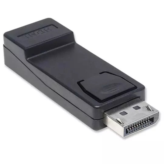 Adaptador DisplayPort Macho a HDMI Hembra Manhattan 151993 | Pasivo | GPU/PC con DP a Monitor o TV HDMI | Plug & Play | SKU 151993