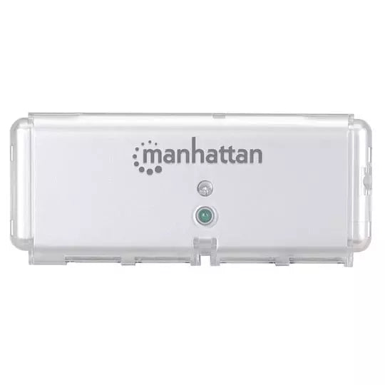 Hub Manhattan USB v2.0 4 puertos mini plata