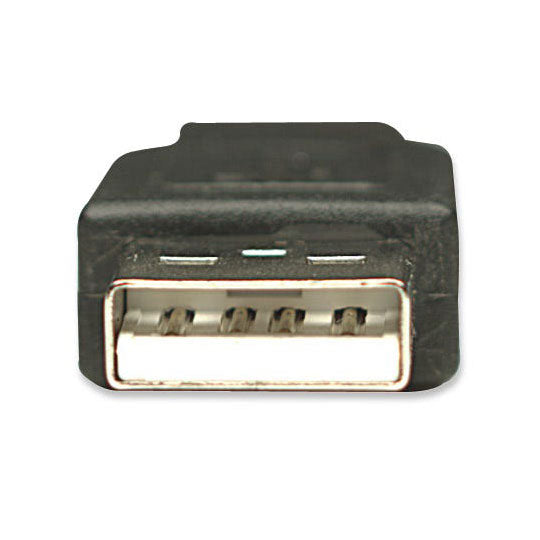 Cable USB 2.0 Tipo A a Tipo A Manhattan 306089 | 1.8 m | Macho-Macho | Para Carga y Datos en Dispositivos USB | Negro | SKU 306089