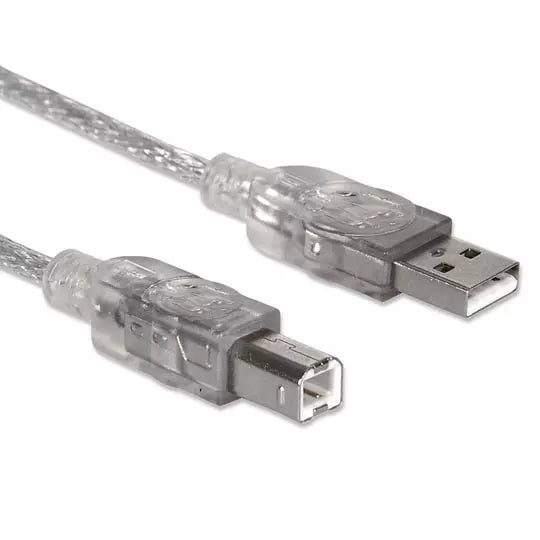 Cable Manhattan USB a-b v2.0 3.0m plata