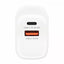 Cargador de Pared Manhattan 20W USB A 3.0, USB C, Blanco