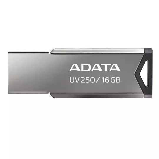 Memoria Flash Adata UV250, 16gb, USB 2.0, Color Plata
