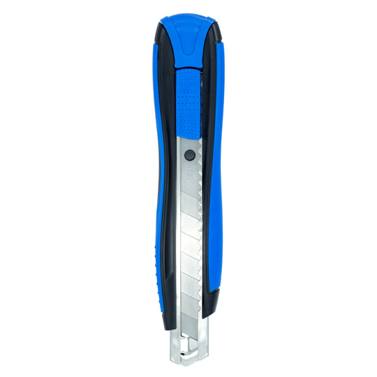 Cutter alma metálica ZENOA SENSITIV 18mm color negro con azul - 1 pieza