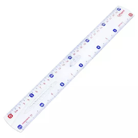 Regla básica 30 cm Maped material plástico transparente