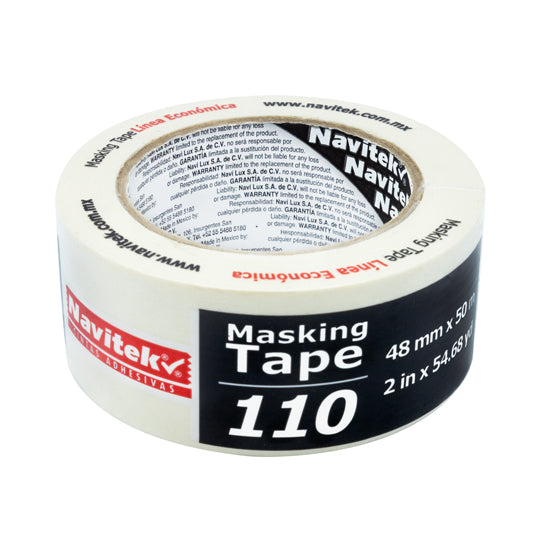 Cinta Masking Tape Navitek Color Natural de 48mm x 50m - 1 Pieza