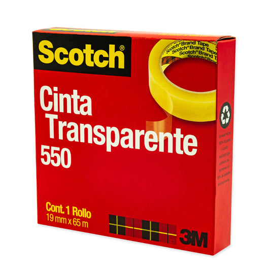 Cinta Transparente Scoth de 19mm x 65m - 1 piezas