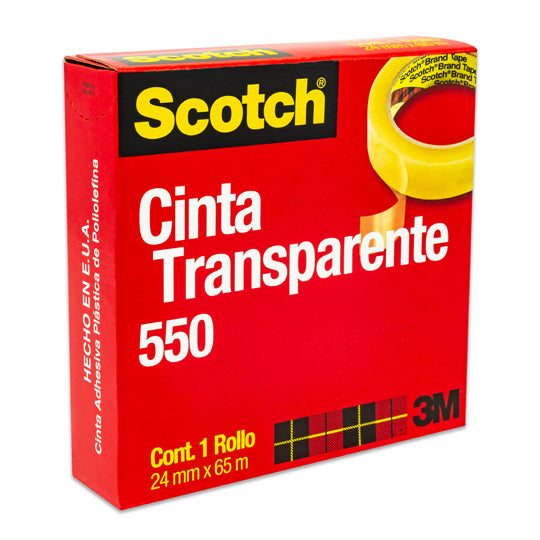 Cinta Transparente Scoth de 24mm x 65m - 1 piezas