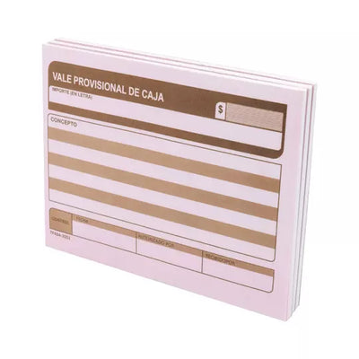 Vale provisional de caja Pinos Altos blíster con 3 blocks