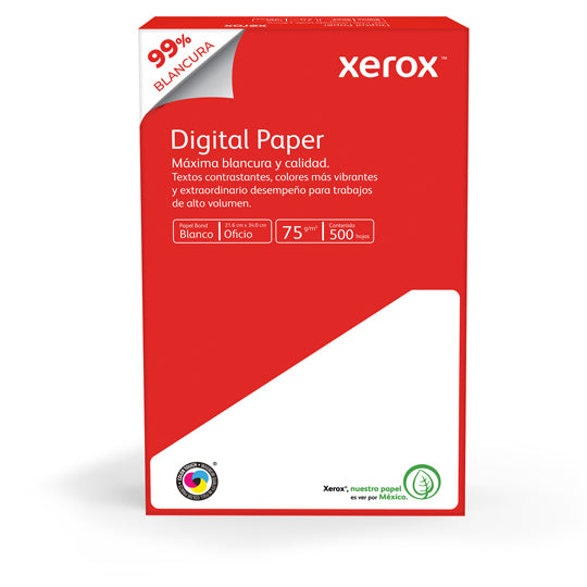 Papel XEROX 3M02021 Rojo oficio blancura 99% 75g