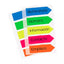 Banderitas adhesivas Redi-Tag con clip,colores surtidos 4.3 x 1.3 cm c/125