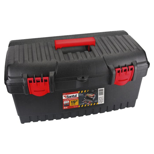 Caja para herramientas SANTUL de 19" color negro con rojo