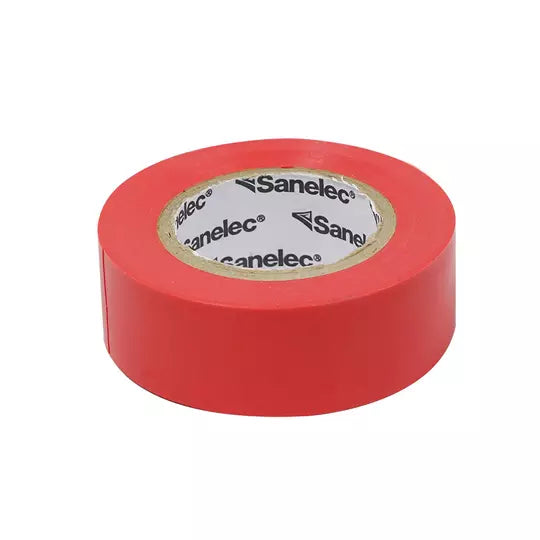 Cinta de aislar santul 18 m rojo