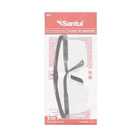 Lentes de seguridad santul ajustablesansparentes