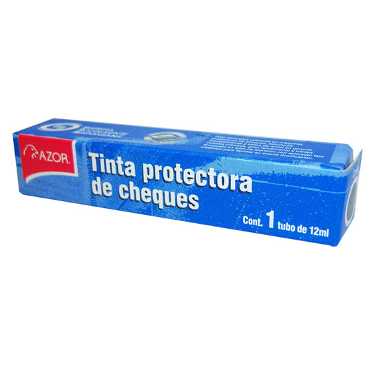 Tinta Protectora de Cheques Stafford Color Negro, 12ml - 1 Pieza