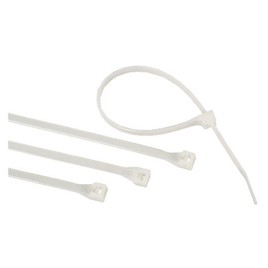 Cinchos de nylon STEREN color blanco 100 piezas