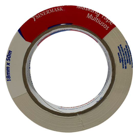 Cinta Masking Tape Tuk Color Natural de 18mm x 50m - 1 Pieza